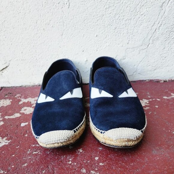 FENDI Navy Monster Espadrilles main image 4